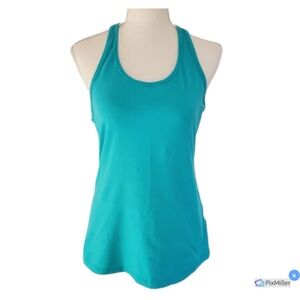 Nike Dri Fit Womens Turquoise Blue Tank Top, L